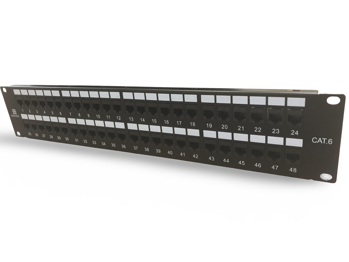 Grid DCS 48 Port Patch Panel 1U UTP with Inline Keystone CAT6 Coupler (Populated)